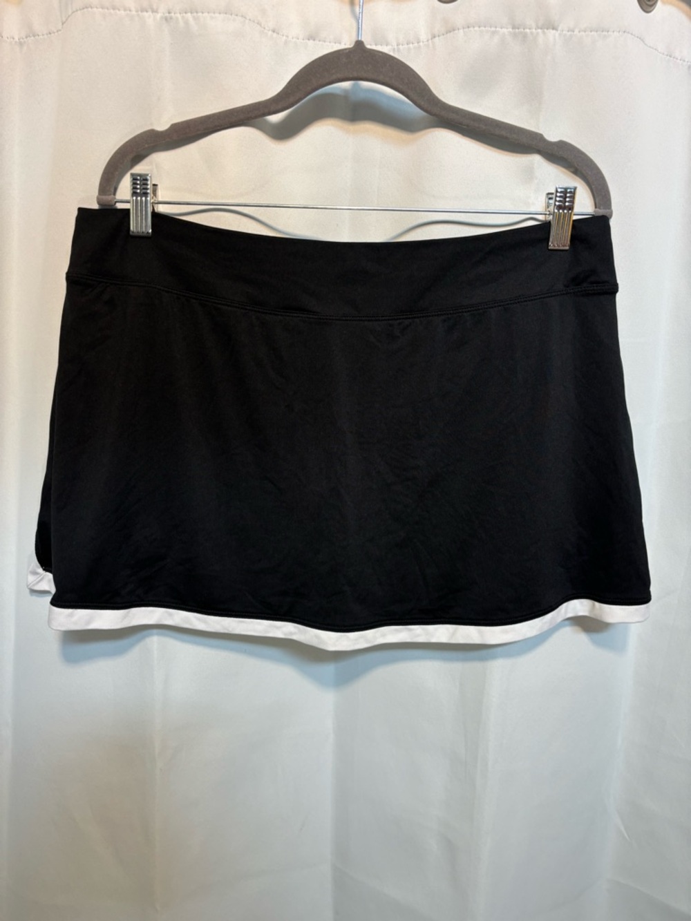 Nike Dri Fit XL Black White Athletic Tennis Golf Skort Built In Shorts - Picture 5 of 6
